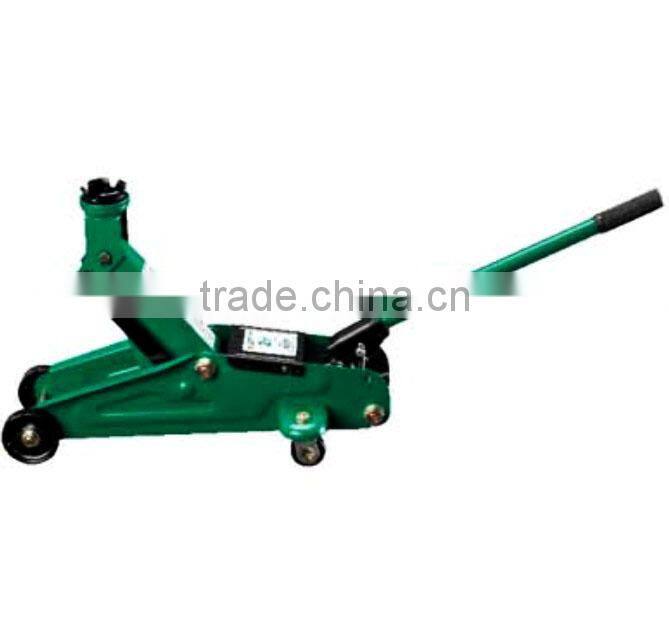 2T flexible floor car jack with wheel, easy to use car jack