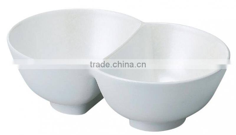 Twin Rice Bowl Double Bowl for Japanese Food Edamame Bowl for Cafeteria