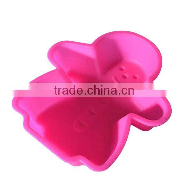 high quality silicone cookie baking cup,Chrismas old man shape silicone cake mould,silicone fruit tray