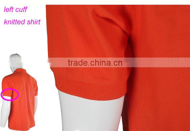 Knitted Cotton Turn-down Collar Slit Lower Hem Casual Custom-built Open-necked Shirts