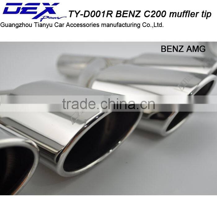 Best price high quality car part tuning b-enz amg c200 exhaust muffler tip