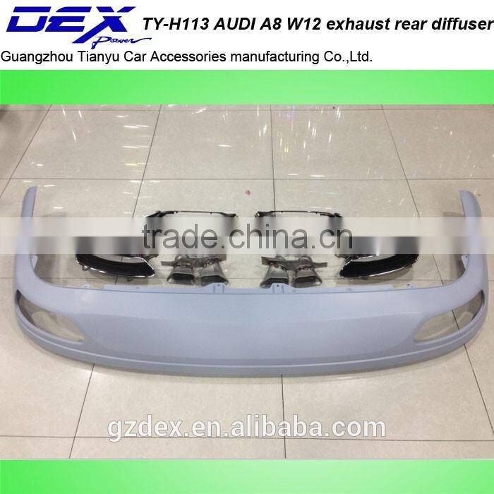 Auto PP accessories A~udi a8 w12 PP exhaust rear diffuser rear trims