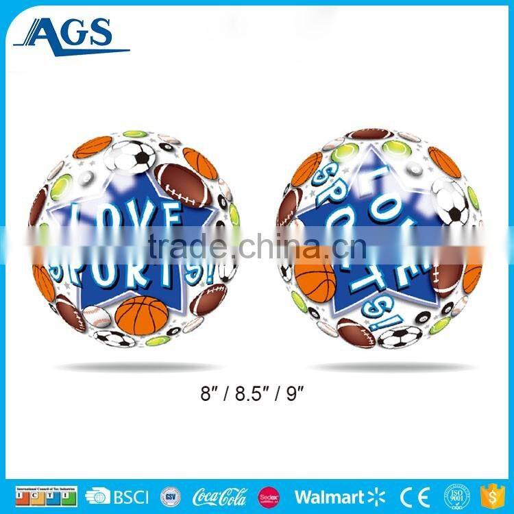 Funny educational toy ball number pvc ball
