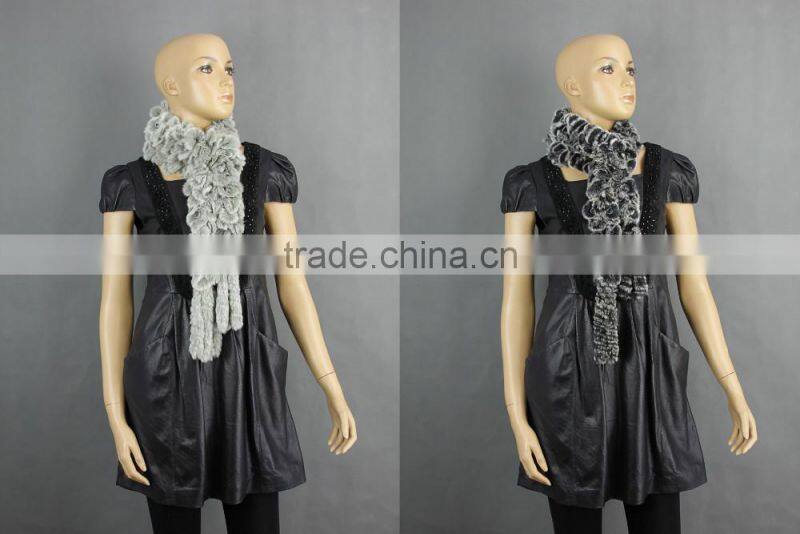 High Quality Knitted Rex-Rabbit Scarf