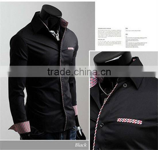 MOQ 5PCS Hot style latest fashion designs shirt for man slim fit casual man shirt