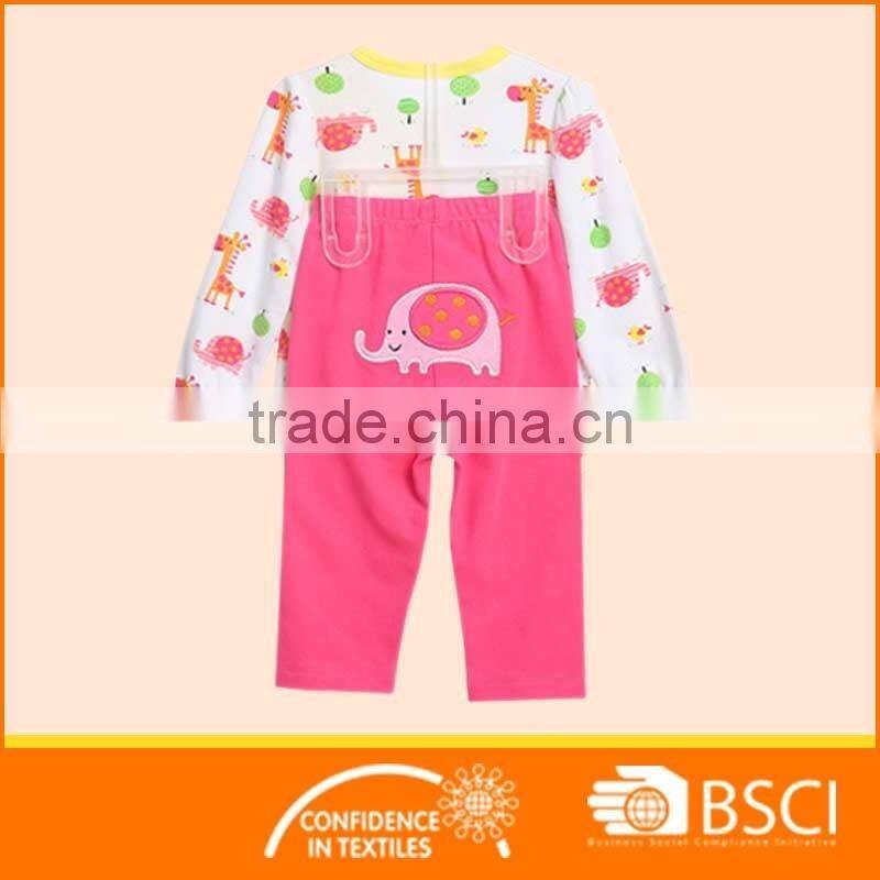 New Style Cartoon Printed Cotton Baby Clothing Set