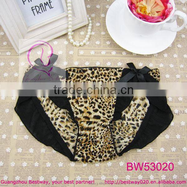 Sex womens hot images new fashion panty sex stock products leopard printed leopard two side open panty