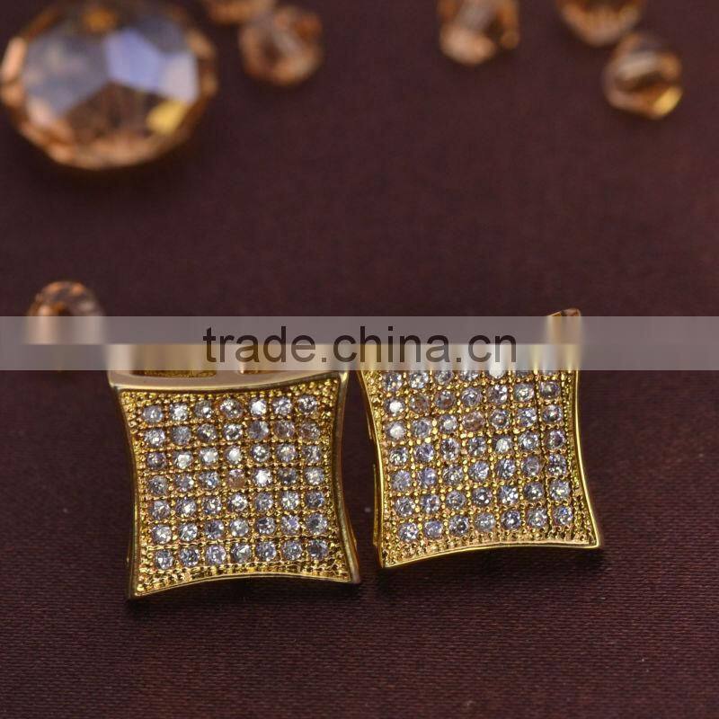 LSE855 men earrings jewelry brass earring with screw back