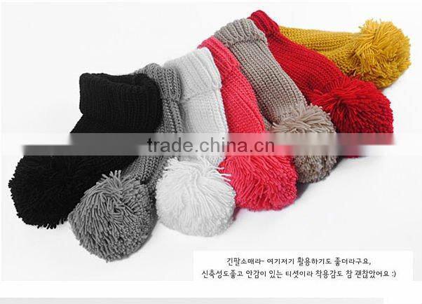 cashmere fashion winter knitted factory make round knit scarf