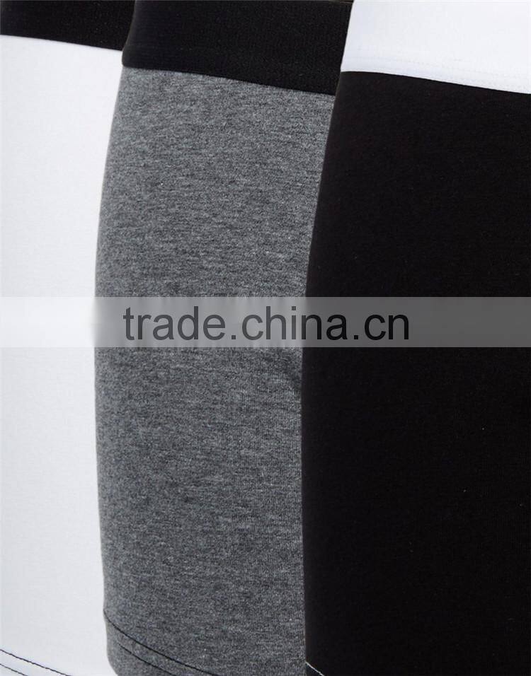 3 Pack Mens Cheap Boxer Briefs Trunks With Contrast Stitching