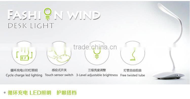 HOT LED Touch On/off Switch Desk Lamp Children Eye Protection Student Study Reading Dimmer Foldable Rechargeable Led Table Lamps