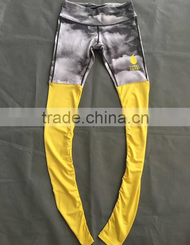 2016 OEM women Fitness Running Trousers Slim Pant active yoga full leggings running tights