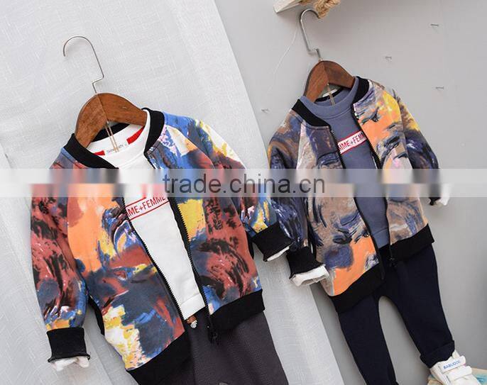YE5215 children clothing autumn 2017 fashion sport kids boys coats