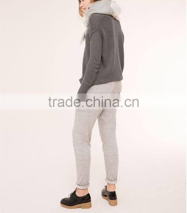 Wholesale women custom cotton casual joggers sweatpants 2016