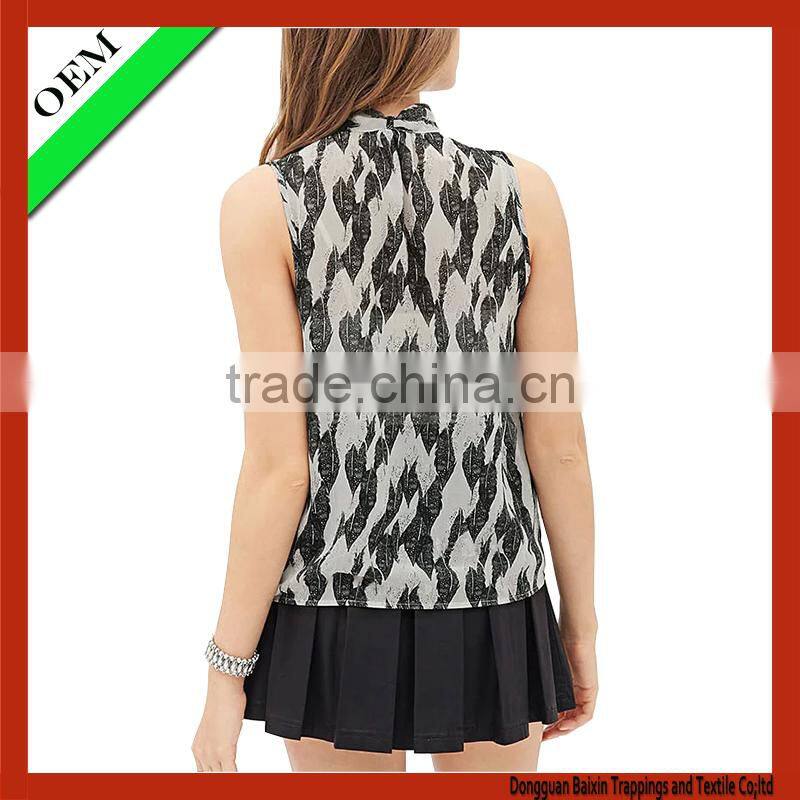 2015 t-shirt cotton t-shirt Women sleeveless T-shirt OEM