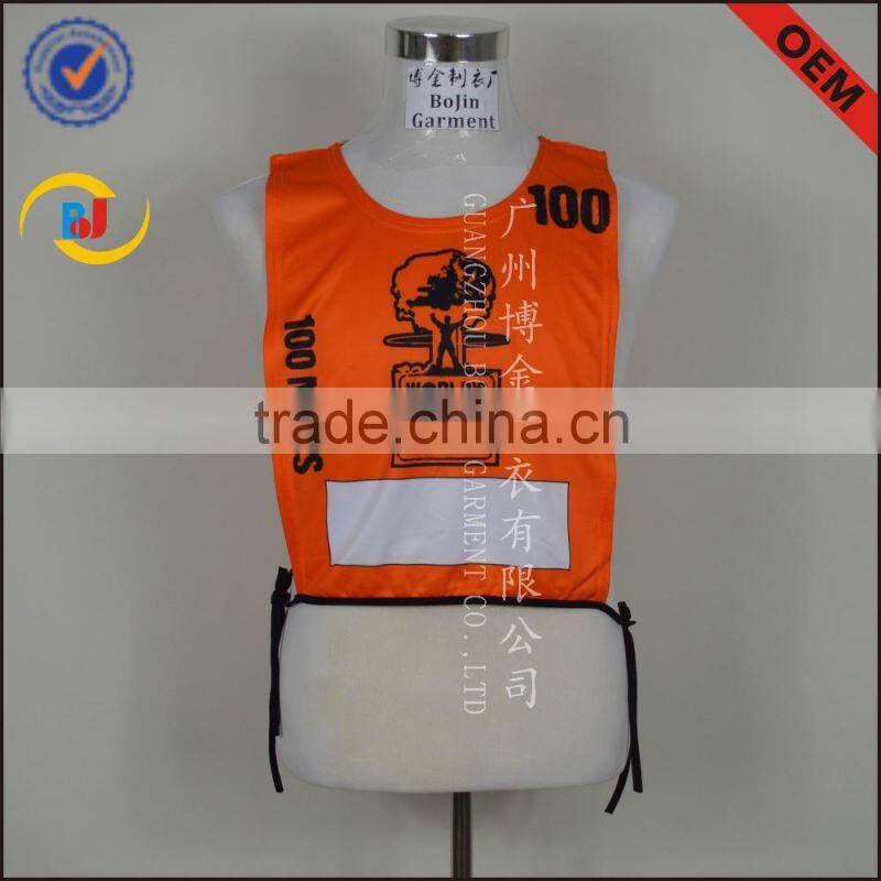 printed cotton custom made sport wear tank top in guangzhou