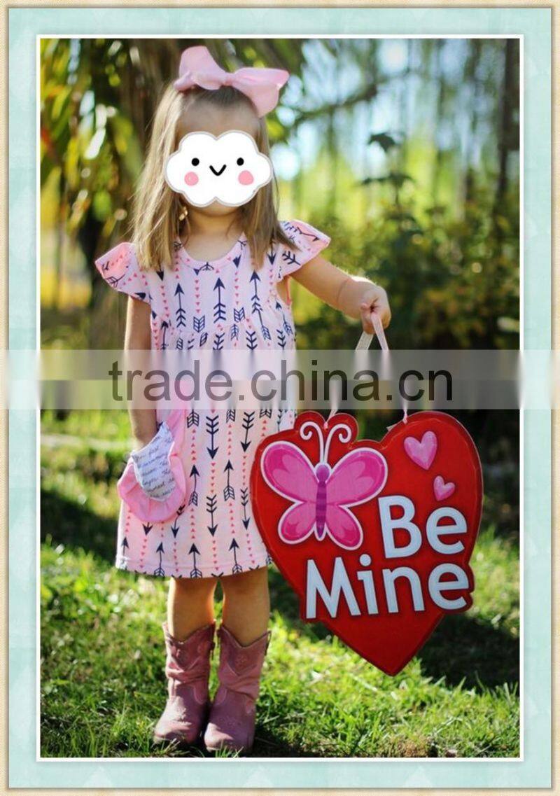 little girls valentine dresses pink & navy arrow boutique dress children frocks designs