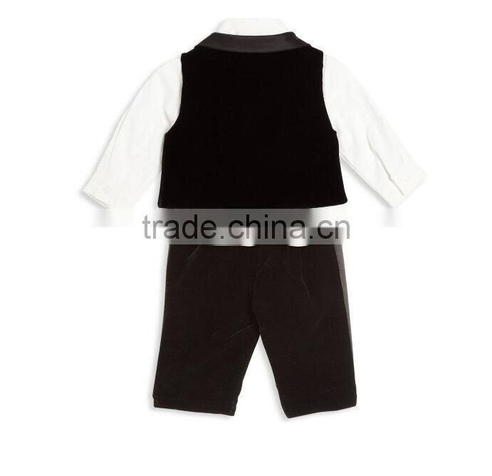 Latest design baby suit for wedding fashion shirt/pants/vest 3 pieces