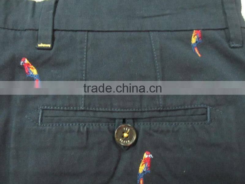 OEM new design fashionable High quality casual cotton elastic force shorts for men PS1375