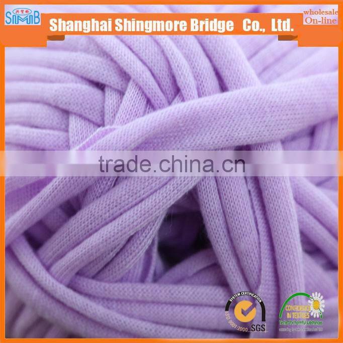 fancy yarn factory direct wholesale oeko tex standard quality soft textile t shirt yarn crochet yarn