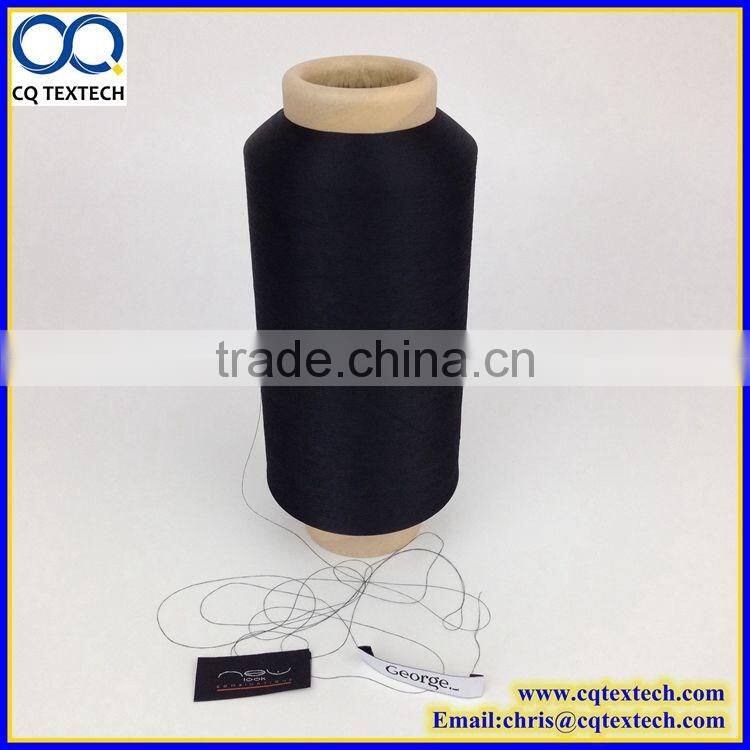75/120TPM Equal black polyester DTY yarn