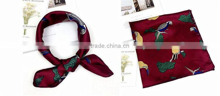 women digital print custom design silk scarf