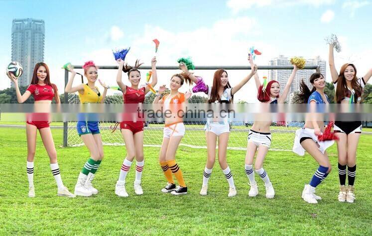 Men and Women popular Unisex customized free size knee high soccer socks