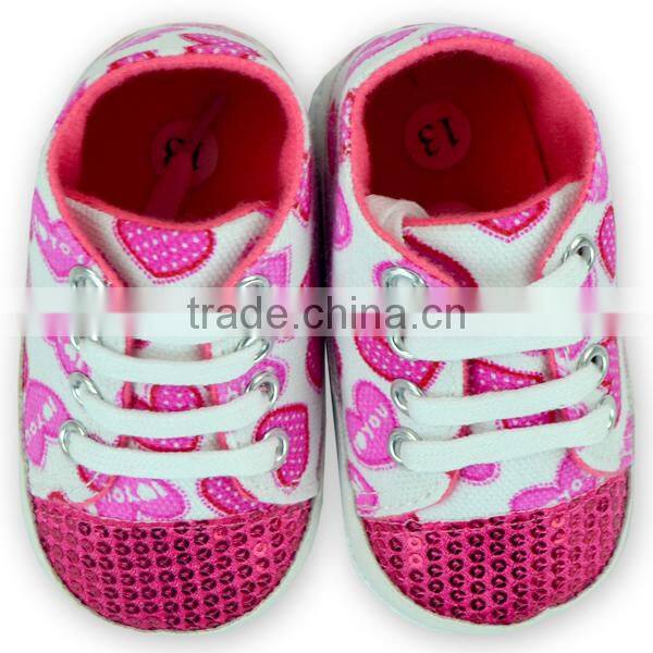Soft bottom bling sneakers baby soft sole shoes sequin M5111311