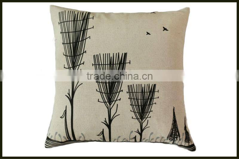 fashion designed soft linen cotton throw pillow