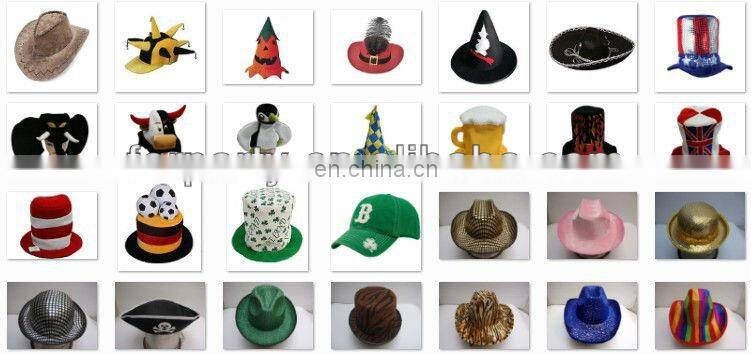 CHN-0133 Red sequin merry christmas hat