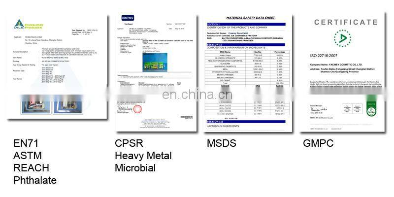 Multi color makeup halloween crayon makeup