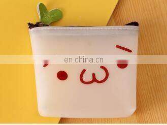 Korean Fashion Candy Color Jelly Glue Coin Purses Children Zipper Change Purse Kids Girl Women Key Earphone Storage Bags