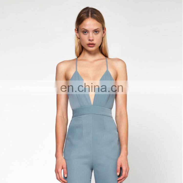 Professional design pants for women halter jumpsuits