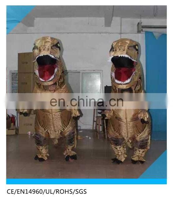 light material inflatable dinosaur costume for adult ,cheap price dinosaur costume inflatable