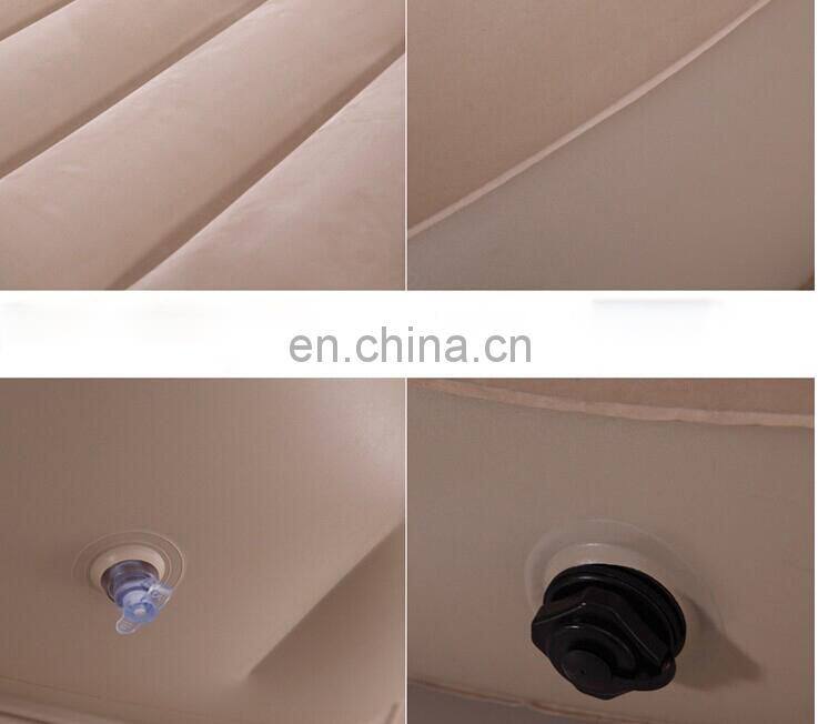 Hot sale inflatable flocked air bed, queen size bunk beds for sale