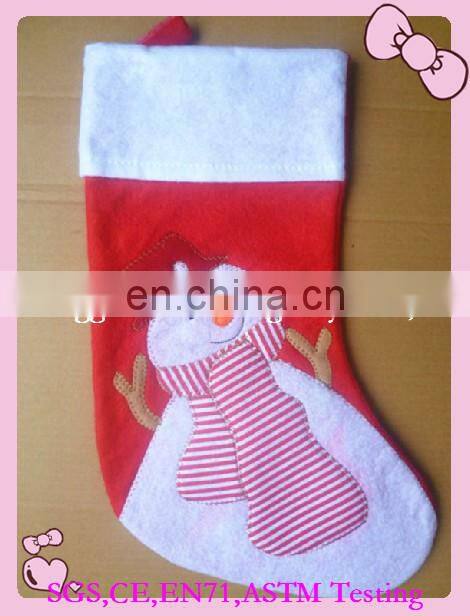 cheap plush christmas sock for baby gift