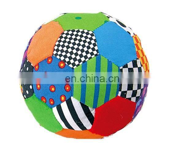 colorful hand ball rag baby stuff toys with bell hand shaking