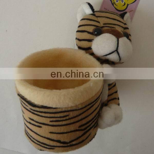 stuffed tiger/giraffe/leopard/elephant/lion pen holder wholesale
