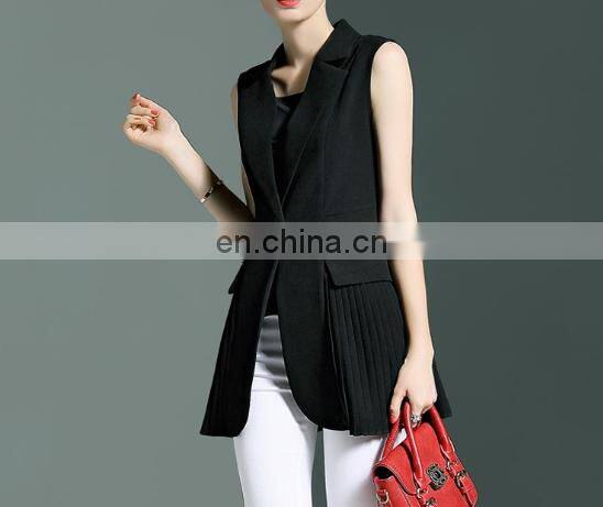 2017 autumn fashion women long middle coat career new design ladies suit casual slim fit blazer lady suit