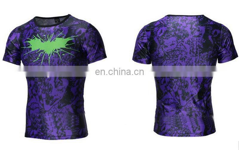 2015 new men steel beast compression sports t-shirt custom t shirt printing