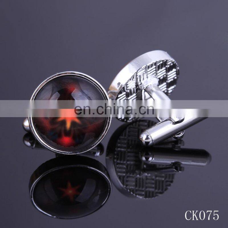 New product 2015 fashion blank cufflinks gold or silver shell cufflinks custom made cufflinks
