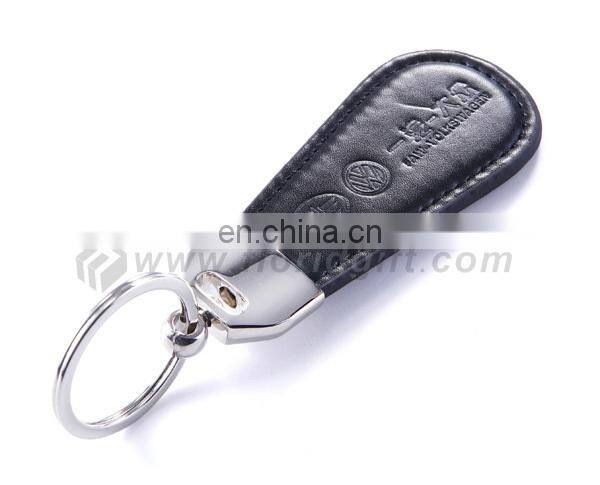 Waterproof custom Leather Key fob with printing Logo