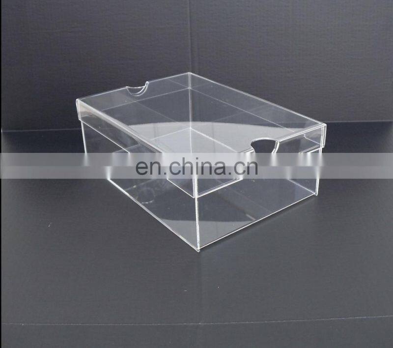 clear acrylic stackable shoe boxes,transparent shoe box
