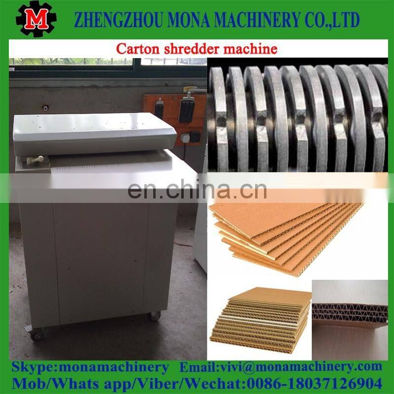 Cardboard box shredder with CE certification(skype:monamachinery)