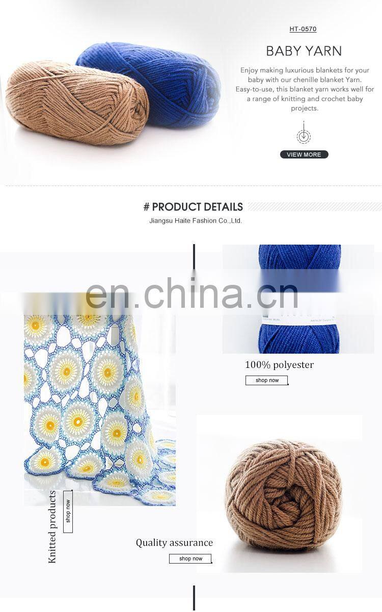 Various Colors Soft Worsted Knitting Baby Yarn Wool Thick Yarns For Crochet