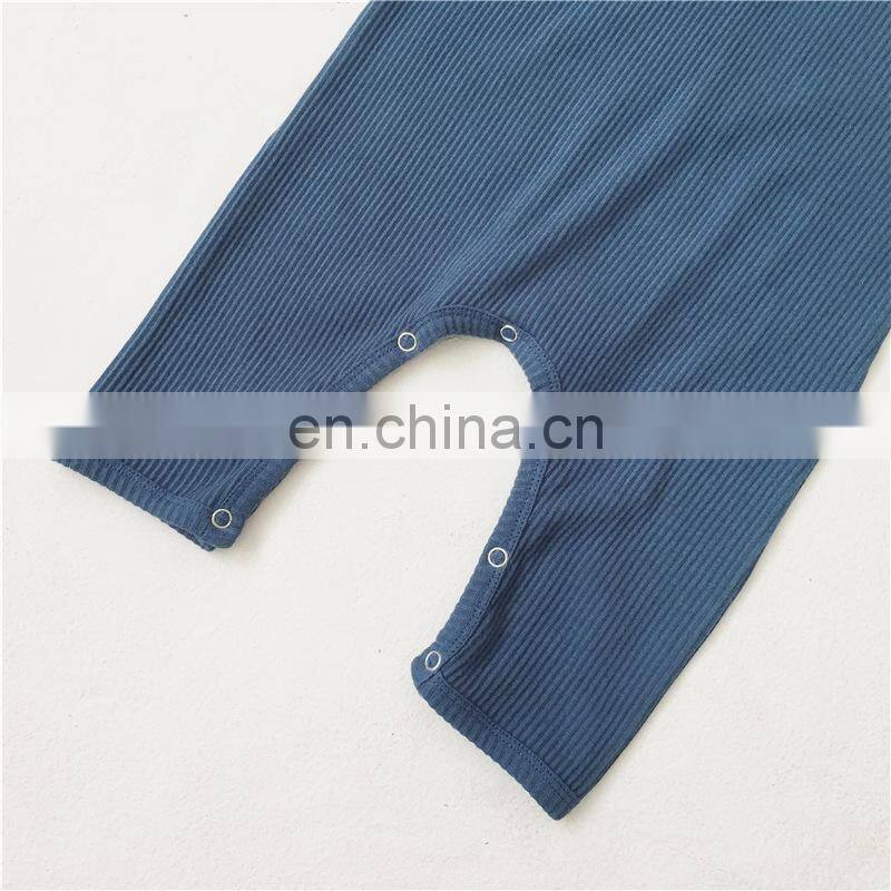 Newborn Infant Toddler Girl Boy Organic Cotton Knitted Cotton Long Sleeve Set Clothes Baby Romper 2020