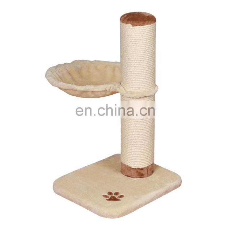 ningbo small size beige paw cat tree