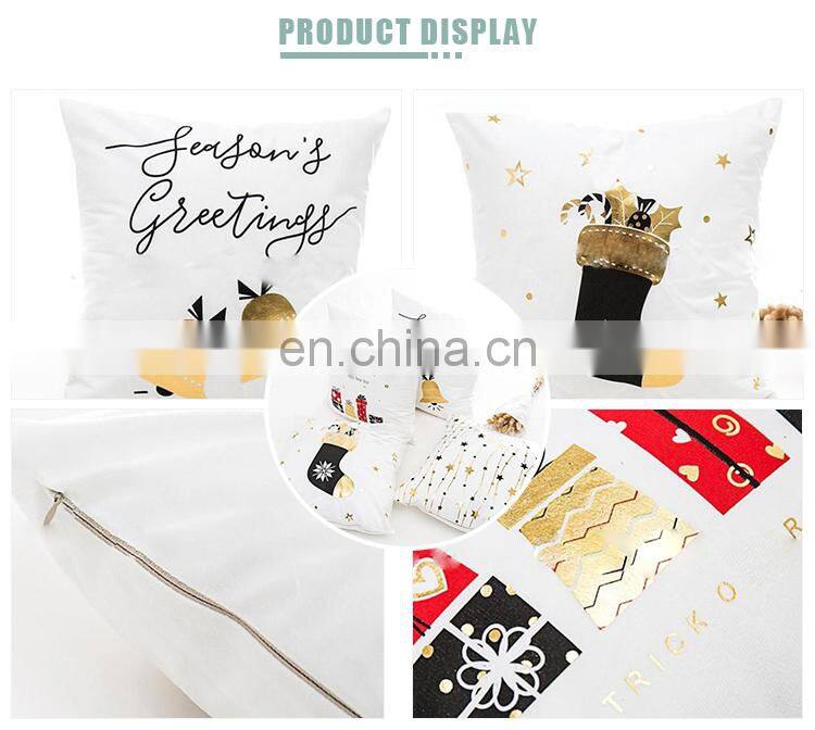 Polyester Christmas socks Hot stamping Modern simplicity cushion