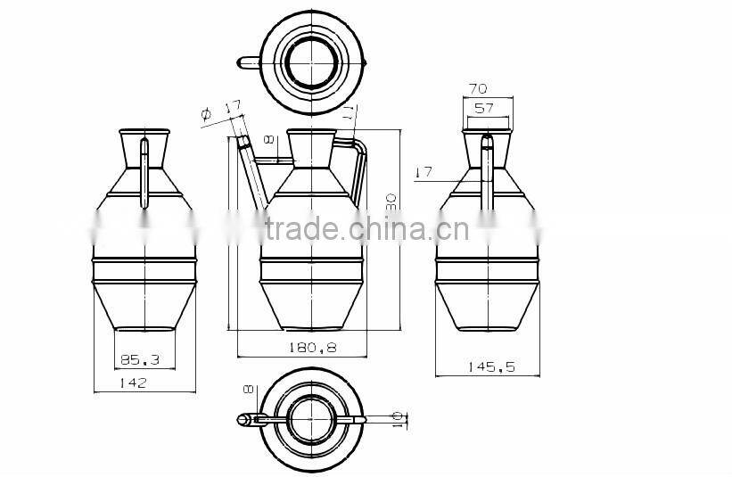 5L HDPE pot blow moulding machine