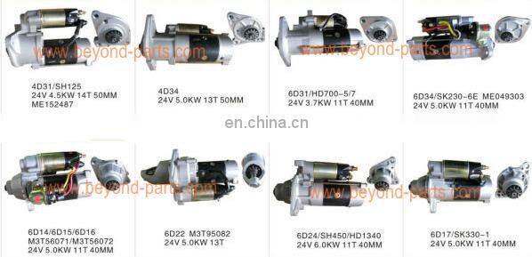 320c engine starting motor for excavator cuterpiIIer 3066